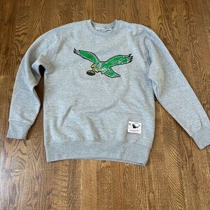 Philadelphia Eagles Mitchell & Ness Basic Pullover Sweatshirt